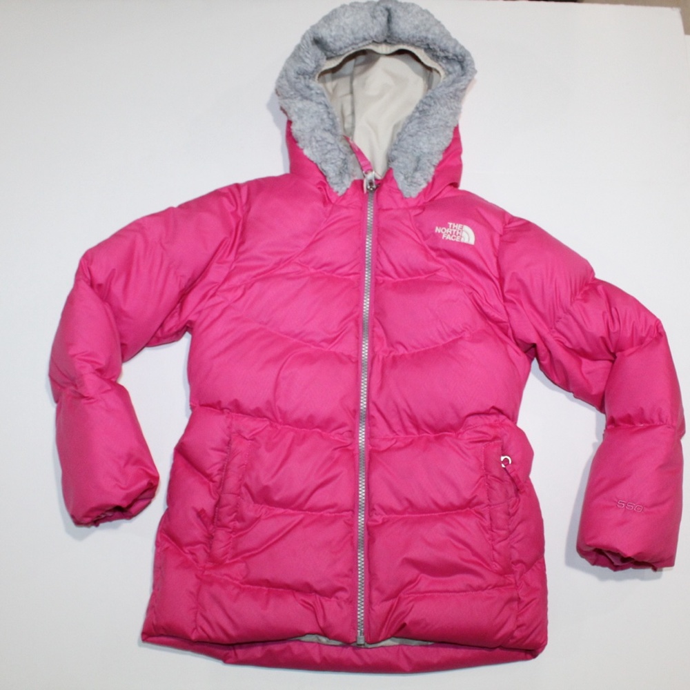 The North Face Toddler Puffer 550 Down Coat Jacket Girls Size 6 Pink